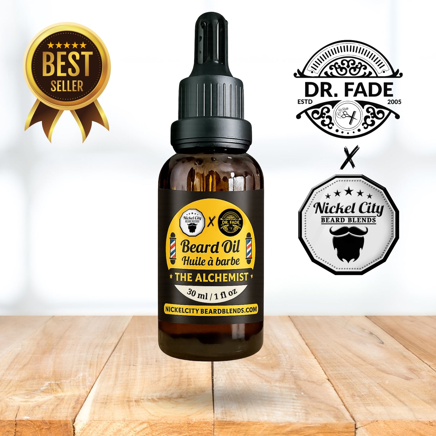 "The Order of Three" Beard Oil Sample Pack (3 x 5ml) – Try The Professor, The Villain & The Alchemist | Handcrafted in Canada