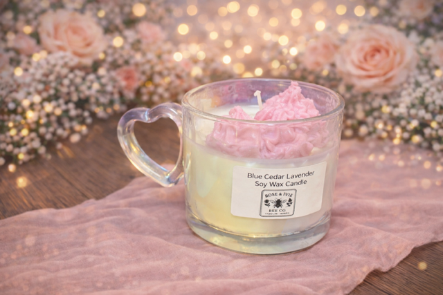 Handcrafted - Whipped Soy Candle in Valentine's Mug